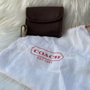 Vintage Coach Dark Brown Coin Purse/Wallet🤎